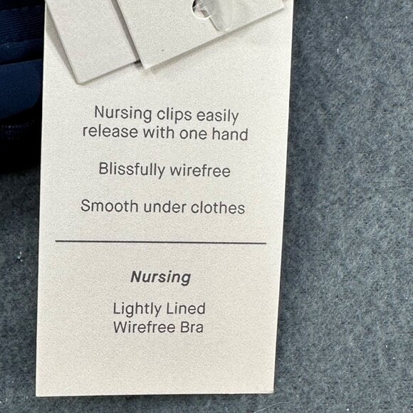 Auden Women's Sz 38C Nursing Bra Lightly Lined Wireless Two Way Straps Blue New - Picture 6 of 14